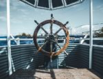 Boat steering wheel